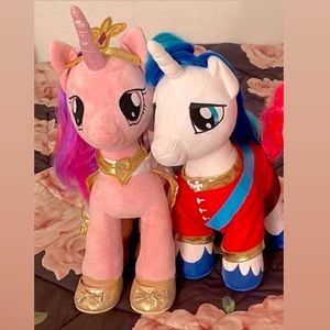 SET OF 2: My Little Pony Build A Bear Set: Princess Cadance & Shining Armor